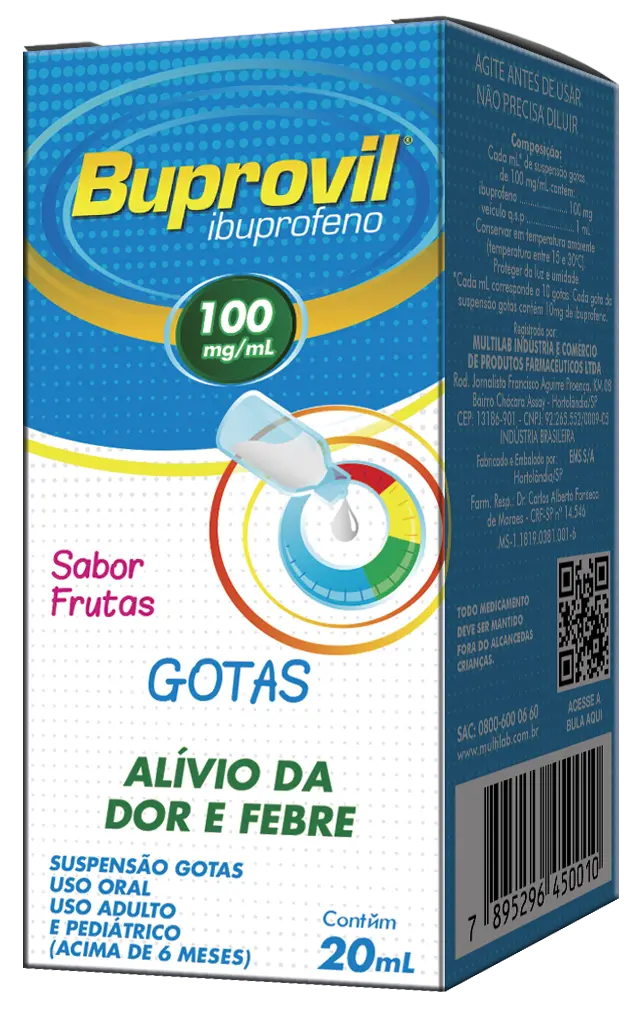 imagem de Buprovil 100mg/mL suspensão com 20mL Multilab