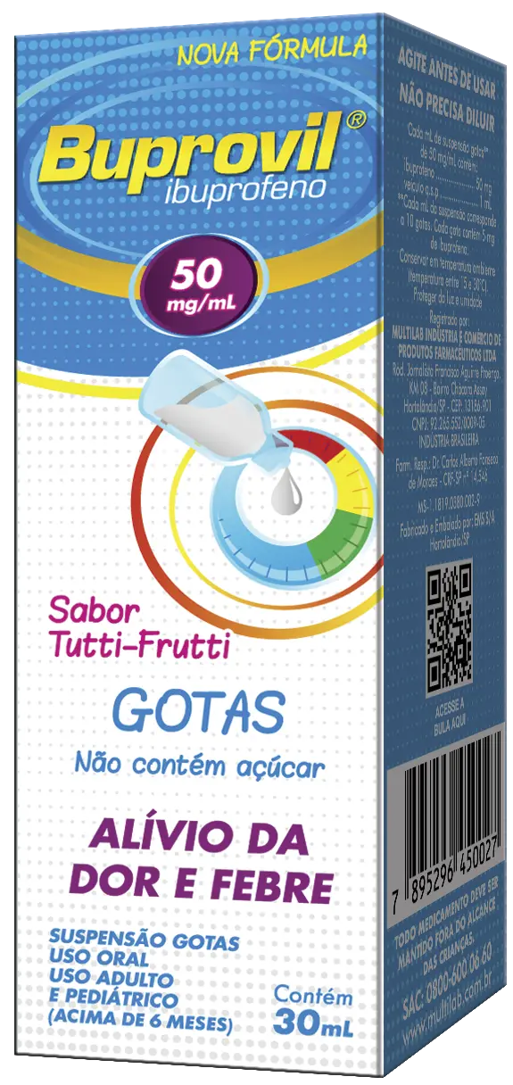 imagem de Buprovil 50mg/mL suspensão com 30mL Multilab