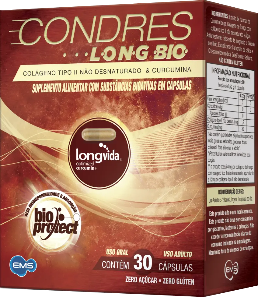 imagem de Condres Longbio com 90 cápsulas EMS